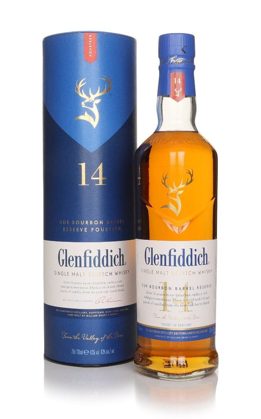Glenfiddich 14 Year Old - Bourbon Barrel Reserve Whisky 70cl